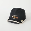 Black cotton baseball cap for kids with cartoon bears and soft brim for autumn - 50cm (1-3 Years) / Black