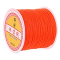 Spool of orange No. 72 jade cord for DIY jewelry weaving and braided handicrafts - Orange Red