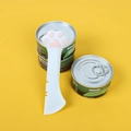 Cuillère pour nourriture pour chats en silicone blanc et rose en forme de patte de chat - Blanc Ragdoll