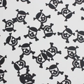 Halloween scatter confetti featuring black skull and crossbones designs for party decor - Skull Head / 100pcs Pack / Black