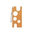 Orange essential oil bottle opener tool with metal bead chain for easy handling - Gold