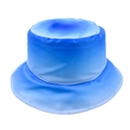 Blue gradient bucket hat with flat top design and premium polyester blend material - Blue Gradient