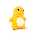 Cute yellow plush dinosaur toy in high-density soft fabric with a 30cm standing height - 23cm Standing Little Dinosaur - Arrogant (Closed Mouth)