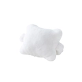 Reposamuñecas de felpa blanca para teclado con textura de terciopelo suave - Color Sólido / Blanco