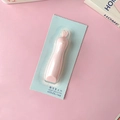 Pink rabbit-shaped mini utility knife in blue blister card packaging for students - Pink Rabbit