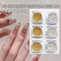 Nail art stalen kogeltjes set in goud en zilver, diverse 0,4-0,8mm maten - 1.5mm Goud ca. 5g