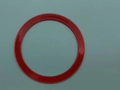 Red magnetic ring sticker for MagSafe compatible wireless charging and phone mounts - Black 55*45*0.3 Heat Resistant No Text