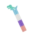 Adjustable colorful gradient silicone dinosaur pop-it fidget bracelet for stress relief - Dinosaur Green Yellow Blue Red