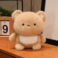 Plush brown bear doll with white accents and fluffy texture for nursery decor - Bear / 15CM