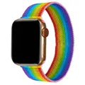 Rainbow Milanese loop band in stainless steel mesh for Apple Watch series - 36 Rainbow Colors / 38/40/41/42mm