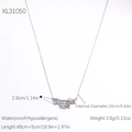 Silver Halloween name necklace featuring Angela pendant with spider design in gothic style - ANGELA-Spider