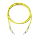 Minimalist bright yellow woven wax cord glasses strap with non-slip silicone loops - Yellow