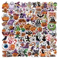 Collage de pegatinas de Halloween con calabazas, fantasmas y motivos de brujas - Estilo de Halloween Holográfico B (Q30)