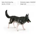 Statuetta realistica di cane Husky in bianco e nero, dimensioni 10x3x6cm - Piccolo Husky (PL127-350)