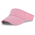 Breathable pink cotton sun visor for women, perfect for sports like tennis and golf - One Size / Pink