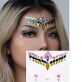 Face gem stickers with colorful rhinestones in star and diamond shapes, model FG317 - FG317