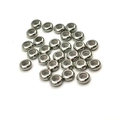 Bulk silver stainless steel rondelle spacer beads for DIY jewelry making and design - Steel-6*3*1