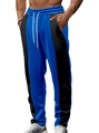 Dettaglio della vita elastica con coulisse bianca sui pantaloni sportivi blu uomo - Taglia S / Parte inferiore (Logo n. 2) / Blu scuro