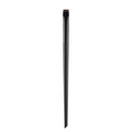 Angled flat head eyeliner brush with sleek black handle and dense brown synthetic bristles - Black Large Flat Eyeliner Brush