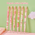 Sechser-Set Druckbleistifte im Pfirsich-Design mit rosa-weißen ästhetischen Motiven - Pfirsichsaft Serie (Zufällige Mischung)