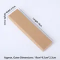 Minimalist sandalwood hair stick packaging box in kraft paper, size 19x4.5x2.3cm - Hairpin Box - Natural