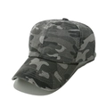 Détails macro du tissu camouflage gris foncé et des coutures de la casquette baseball - M(56-58cm) / Camouflage Noir Gris(B)