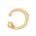 Earcuff dorado irregular con diseño minimalista en forma de C sobre fondo blanco - Lava Irregular Dorada (Z-630)