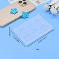 Mini star heart silicone mold for chocolate and cheese DIY with dimensions and weight - Star Biscuit Shape