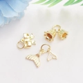 Pendentifs en or 14K avec nœud papillon, muguet et motifs de queue de poisson - Or 14K Plaqué Queue de Poisson