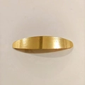 Fermaglio per capelli minimalista in metallo dorato con design curvo e finitura spazzolata - Fermaglio per Capelli ad Arco Spazzolato