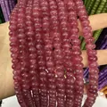 Faceted natural purple quartz abacus beads for handmade jewelry bracelet making - 13 / 5*8mm (approx. 73 pcs/strand)