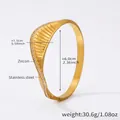 Macro detail of gold stainless steel twisted bangle with pavé 5A cubic zirconia stones - Z453-Polished Striped Style / Gold Zircon