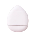 Mini pink teardrop finger cushion sponge puff for precise makeup application - OPP Bag / White