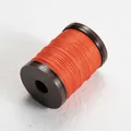 0.4mm bright orange round waxed thread on brown plastic spool for hand sewing - 0.4mm/110m / #11 Light Orange Red