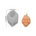 Funny Halloween pumpkin silicone mold with smiling face candle finished product - NO.2 Funny Pumpkin