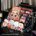 5-tier transparent acrylic tiered makeup organizer for eyeshadow and nail polish storage - New Snap-on 7 Layers