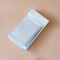 Close-up of stacked clear plastic OPP bags with hanging holes for jewelry packaging - 9*16cm-With Hanging Hole-Double Layer 80 Microns (100pcs)