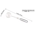 Schiumarola in acciaio inox con manico nero 273mm per hot pot e uso in cucina - 6.5cm (201 Nero) / Nero