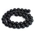 Gepolijste zwarte agaat ronde kralen voor DIY sieraden maken en kralenwerk - 8mm (Ongeveer 47 stuks)