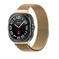 Correa milanesa dorada magnética con funda protectora negra para Samsung Watch Ultra - Universal para Watch Ultra/ Ultra2 / Oro rosa