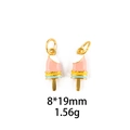 Detail of colorful ice cream enamel charms with 8x19mm size and 1.56g weight specs - No.6 Bitten Popsicle