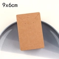 Detail of 9x6cm kraft paper jewelry display cards for earrings and necklaces packaging - K330 Kraft Necklace Cards (50 Pcs)