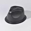 Support de chapeau en PVC noir mat avec forme bombée et rebord de base pour la protection - Support de Chapeau Rigide Sommet en Goutte (Noir)