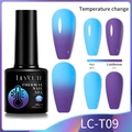 Esmalte térmico LILY'CUTE LC-T09 que cambia de color morado frío a azul cálido - 09 (Morado a Azul)