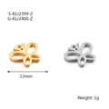 Colgantes de mariposa huecos de 13mm en oro y plata para la creación de joyas - Estilo de Mariposa 5 / Color Acero