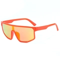 Sportieve oranje wandelzonnebril met kleurrijke glazen en winddicht frame voor outdoor - Rood Frame Rode Spiegel