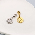 Celestial gold and silver crescent moon and star charms with lobster clasp hooks - Star Moon Hollow