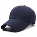 Gorra de béisbol azul marino para exteriores con bordado sport y visera curva - Azul marino
