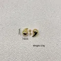 Massive Wassertropfen-Ohrringe mit 18K Vergoldung, 23mm x 14mm, Gewicht 6,9g - Gold Klein-Groß 23mm*14mm