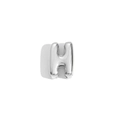 Pendentif lettre H en acier inoxydable argenté poli pour collier ou bracelet - Lettre H / Acier